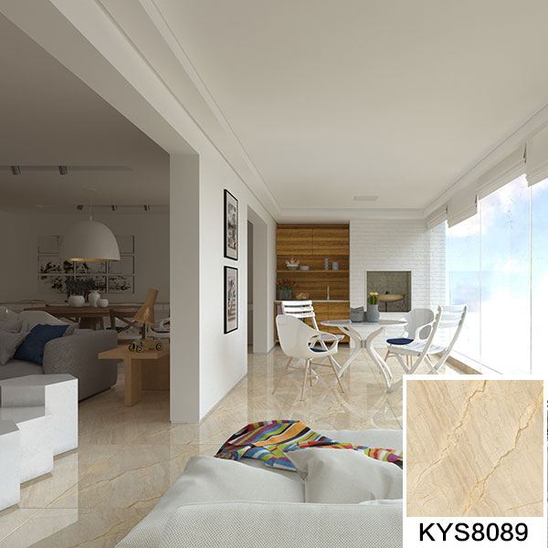 糖心VIOG官方人口陶大理石瓷磚土耳其淺灰白KYS8089瓷磚客廳效果圖