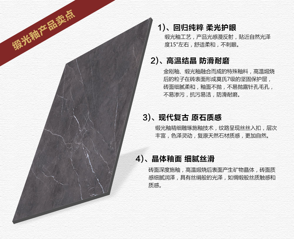 糖心VIOG官方人口陶瓷磚現代仿古磚|| 15°的緞光柔情，如絲綢緞 柔潤溫和