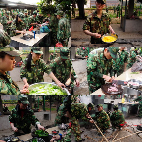 戰地野炊，小夥伴們各司其職